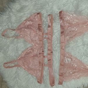 ⭕️5/$25⭕️ New! Shein Caged Bralette & Garter Belt Set